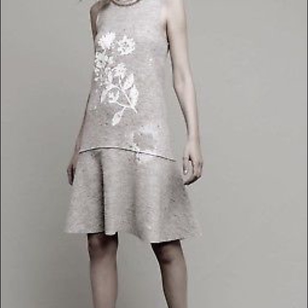 Anthropologie Knitted & Knotted Boiled Wool Dress